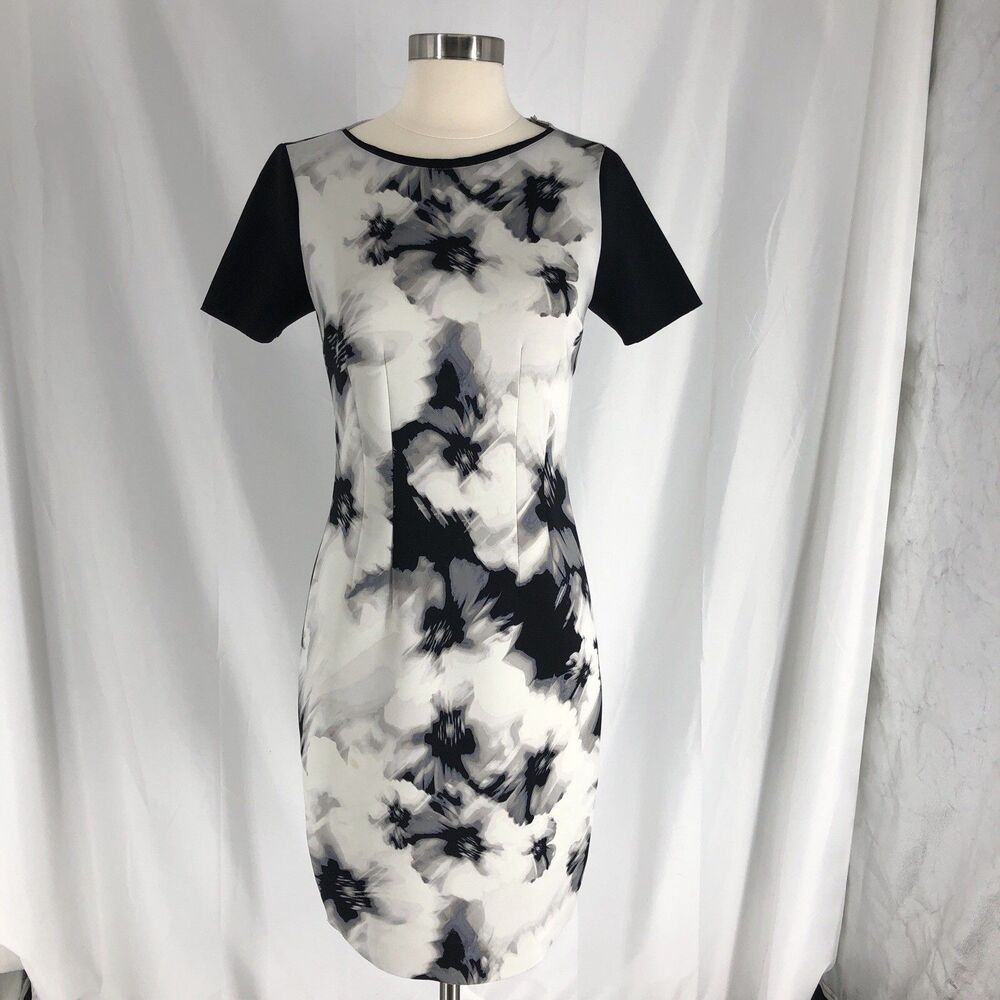 TAHARI Floral Printed Scuba Sheath Dress for Woman Size 2